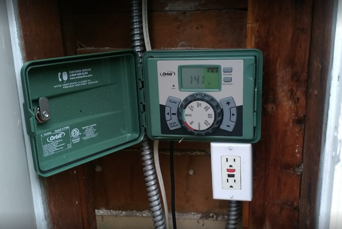 New_Sprinkler_Timer_Installation Sacramento Lawn Service